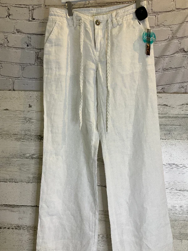 women's patched pantsWhite Pants Linen Beach Riot, Size 4