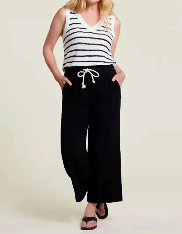 women's sustainable pantsWide Leg Pants In Black