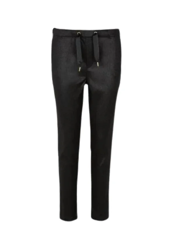 women's cropped pantsWomen Faustine Trouser In Shiny Black