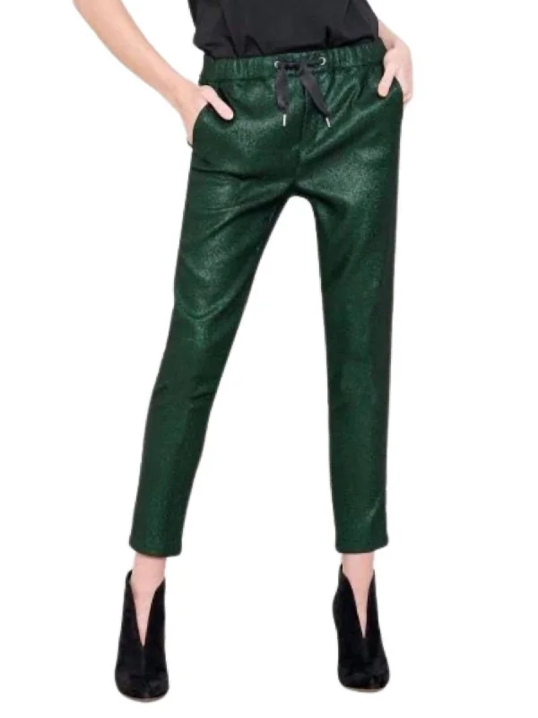 women's running pantsWomen Faustine Trouser In Shiny Green