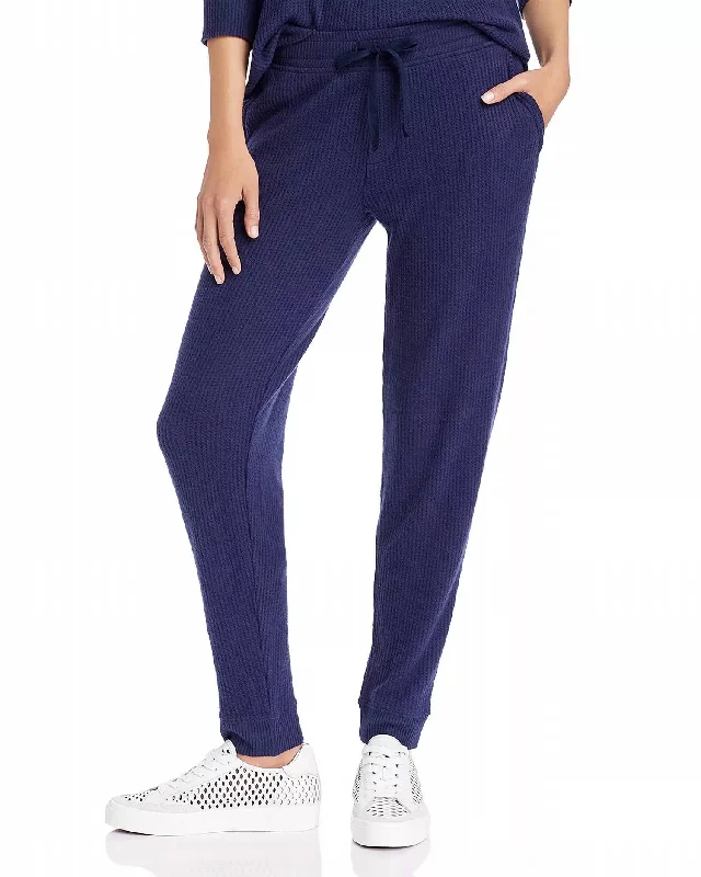 women's cool pantsWomen's Waffle Knit Jogger In Navy