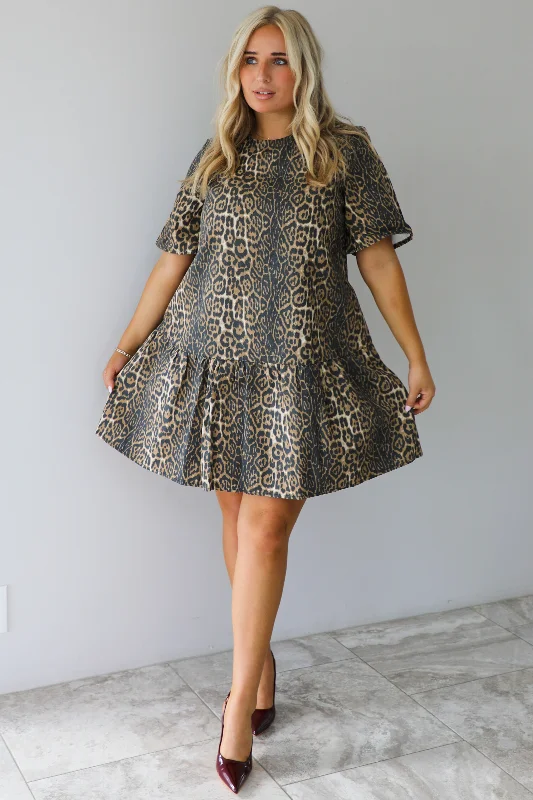 women's vacation dressesAll Figured Out Dress: Leopard