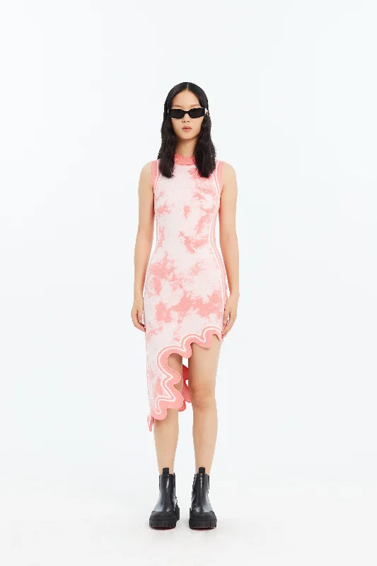 Wedding DressBROOKLYN ECO "TIE DYE" WAVY ASYMMETRIC DRESS