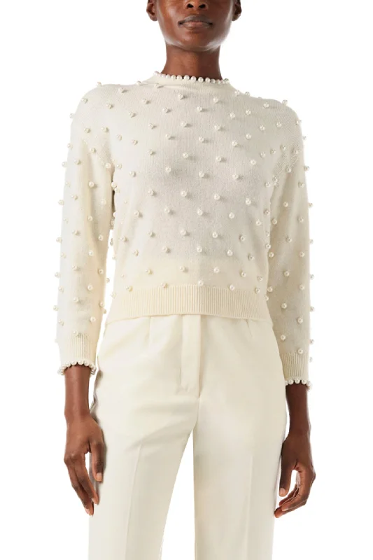 High-Neck DressCreme Pearl Cashmere Sweater