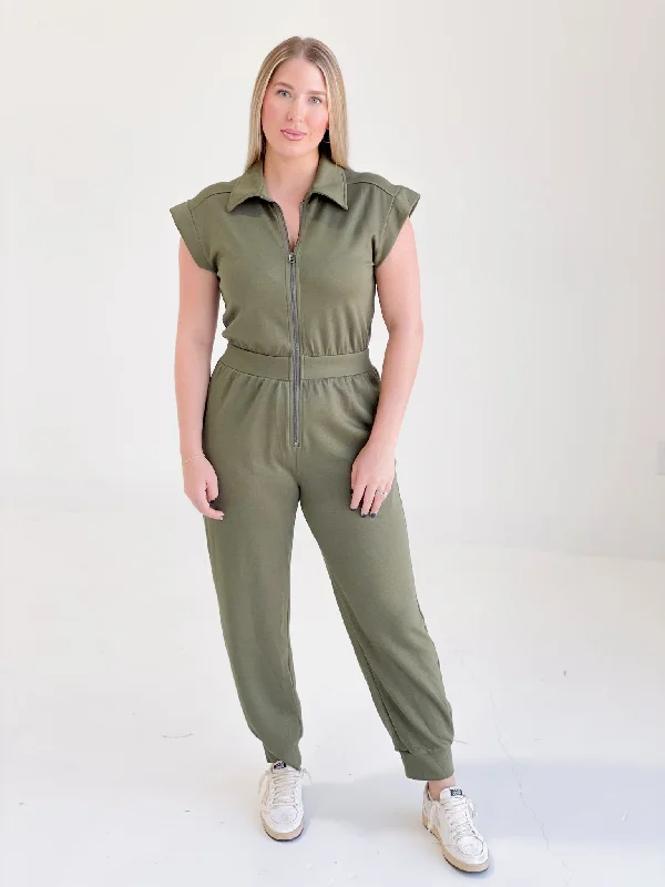 women's business casual dressesProfile Jumpsuit - Army