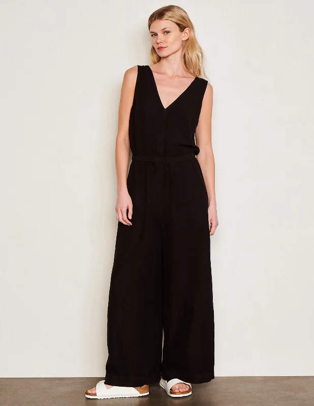 women's minimalist dressesSundry Easy Jumpsuit in Black