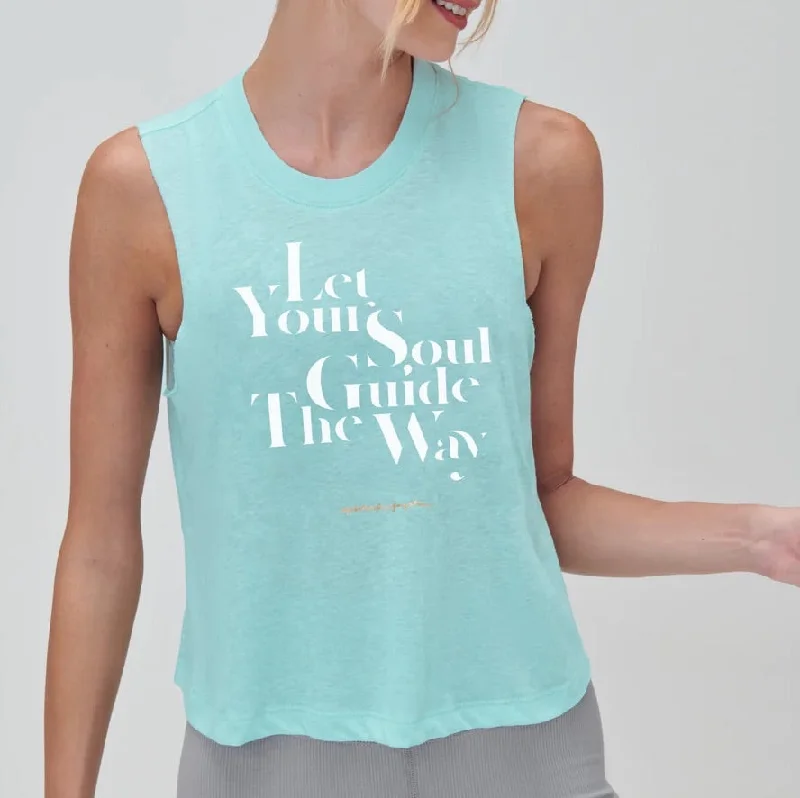 women's tops for mixing and matching with different bottomsLet Your Soul Tank - Beach Glass