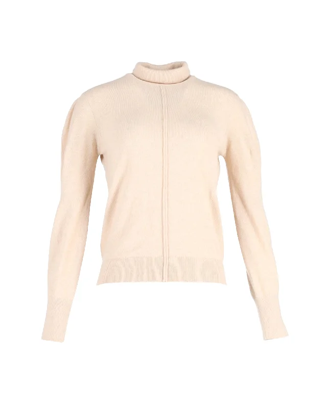 Wholesale Chunky SweatersChloé Angora Turtleneck Sweater in Cream Wool