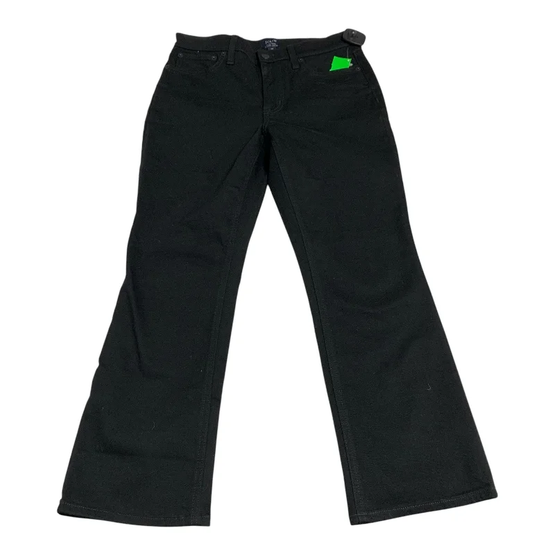 Jeans Flared By J. Crew In Black Denim, Size: 6