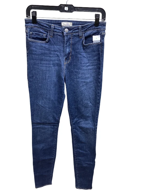 Jeans Skinny By L Agence In Blue Denim, Size: 8