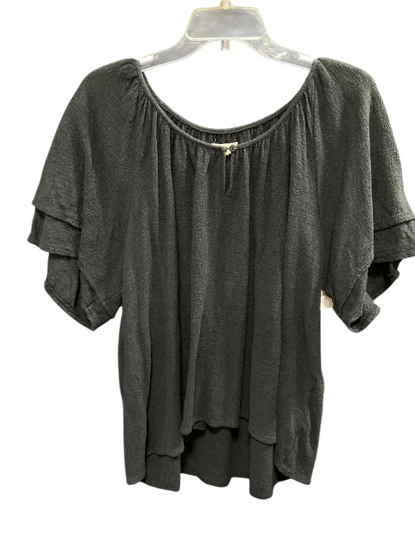 women's tops for those who want to stay updated with the latest fashion trendsTop Short Sleeve Basic By Madewell In Black, Size: 2x