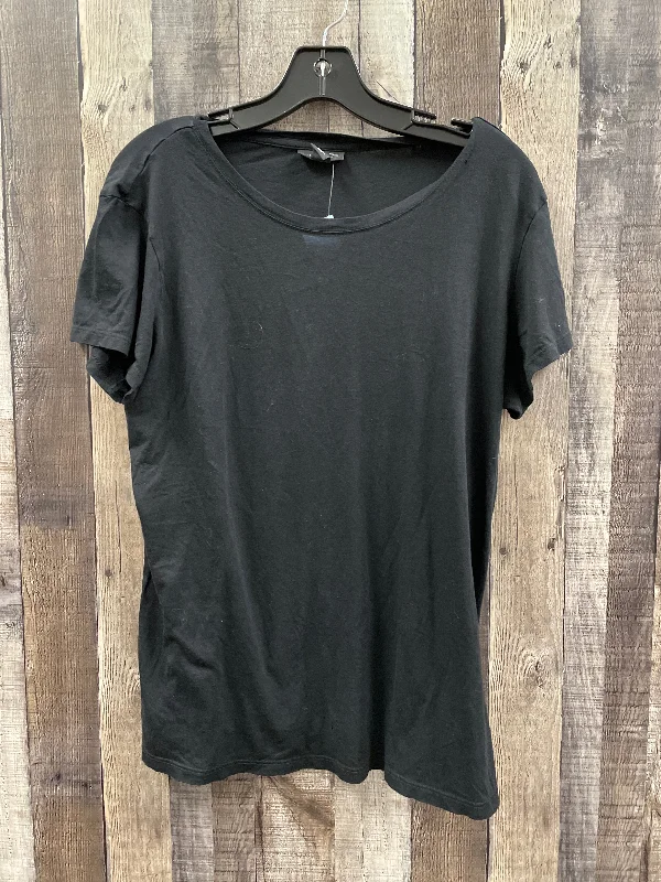 women's tops for those who want to add a touch of sophistication to their casual attireTop Short Sleeve By Halogen In Black, Size: Xl