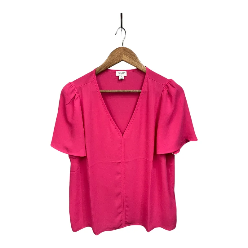 women's tops for statement-making outfitsTop Short Sleeve By J. Crew In Pink, Size: M