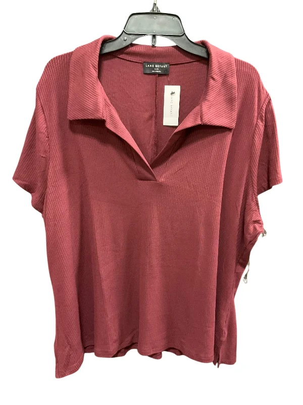 women's tops for those who want to create stylish and put-together outfits without spending a fortuneTop Short Sleeve By Lane Bryant In Red, Size: 26