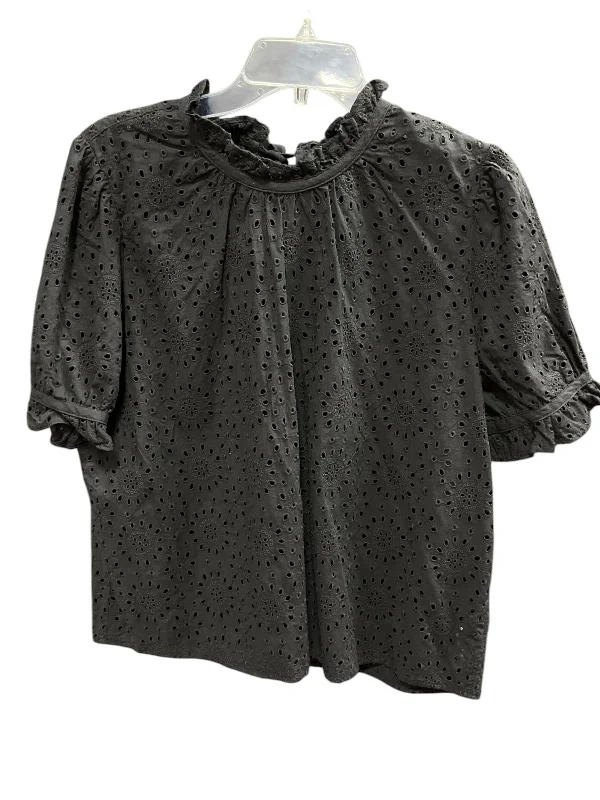 women's tops for statement-making outfitsTop Short Sleeve By Madewell In Black, Size: Xl