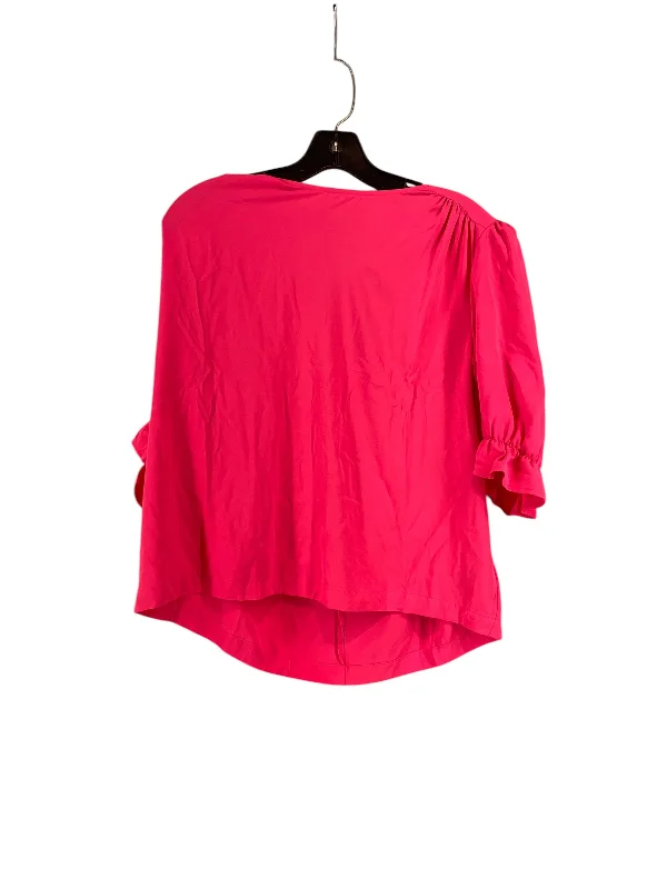 women's tops for cozy nights inTop Short Sleeve By Marled In Pink, Size: M