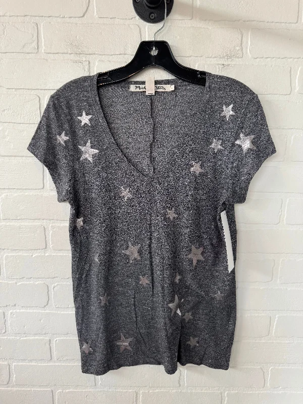 women's tops for those who want to add a personal touch to their wardrobe with unique and one-of-a-kind piecesTop Short Sleeve By Michael Stars In Grey, Size: S