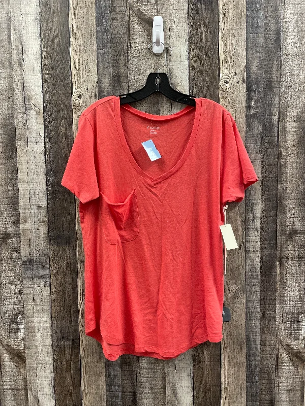 women's tops for smart casual looksTop Short Sleeve By Z Supply In Orange, Size: L