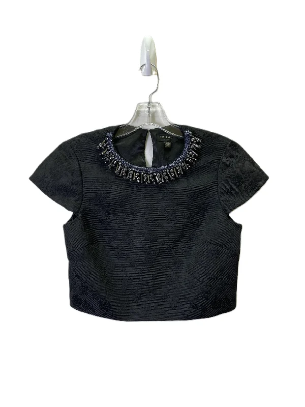 women's tops for those who want to add a personal touch to their wardrobe with unique and one-of-a-kind piecesTop Short Sleeve Designer By Ted Baker In Black, Size: S