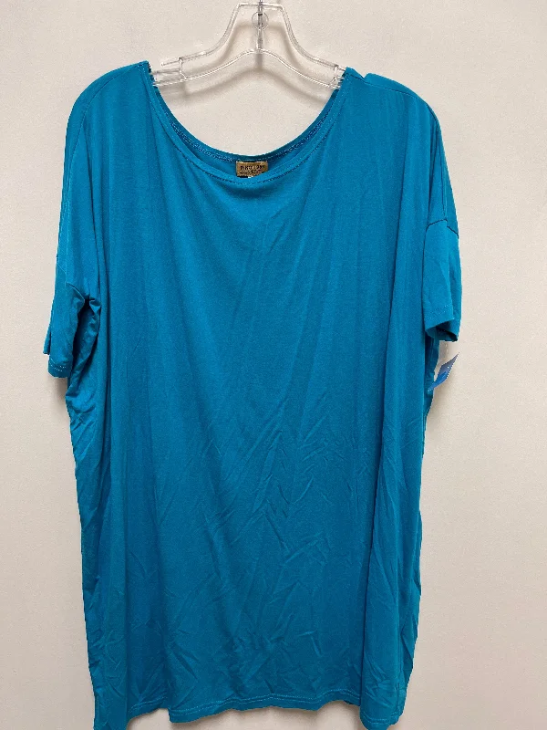 women's tops for creating capsule wardrobesTunic Short Sleeve By Piko In Blue, Size: M