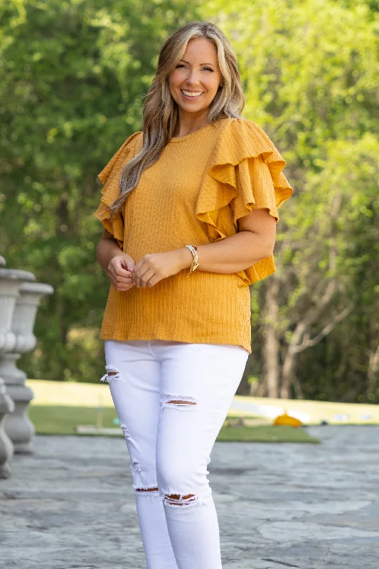 women's tops for those who prefer classic over trendy stylesWithout Fear Top, Honey